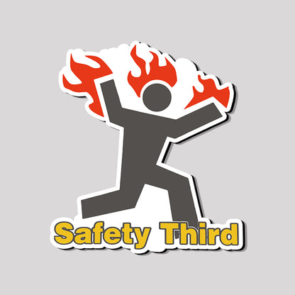 Safety Third Refrigerator Magnet