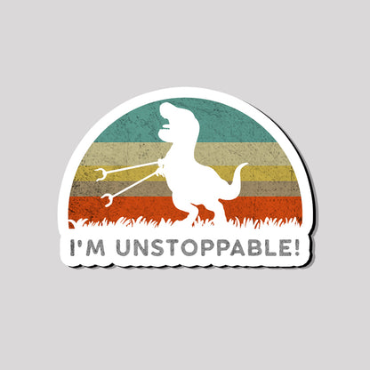 I'm Unstoppable T-Rex Refrigerator Magnet