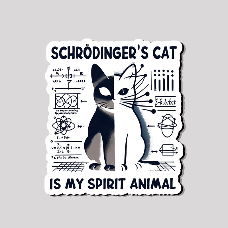 Schrodinger's Сat Science Refrigerator Magnet