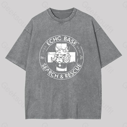 Echo Base Search & Rescue Washed T-Shirt Grey / S