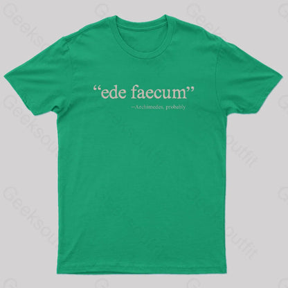 Ede Faecum Geek T-Shirt Green / S