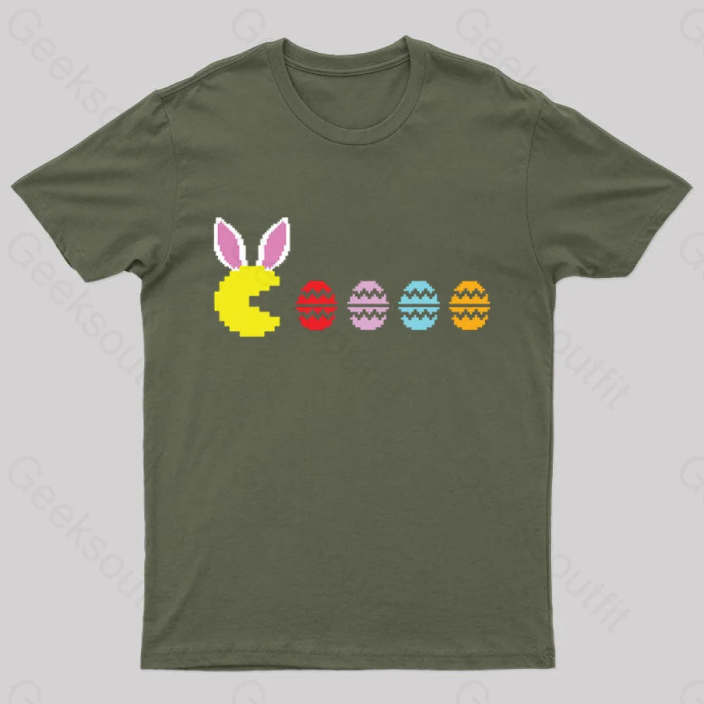 Eggcellent Meal Nerd T-Shirt Army Green / S