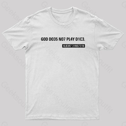 Einstein Quotes Code Nerd T-Shirt White / S