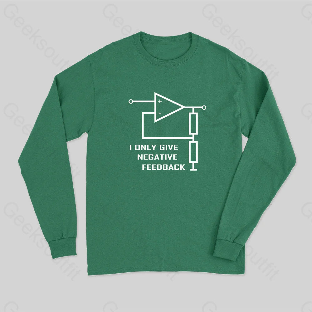 Electrical Engineer Operational Amplifier Long Sleeve T-Shirt Green / S