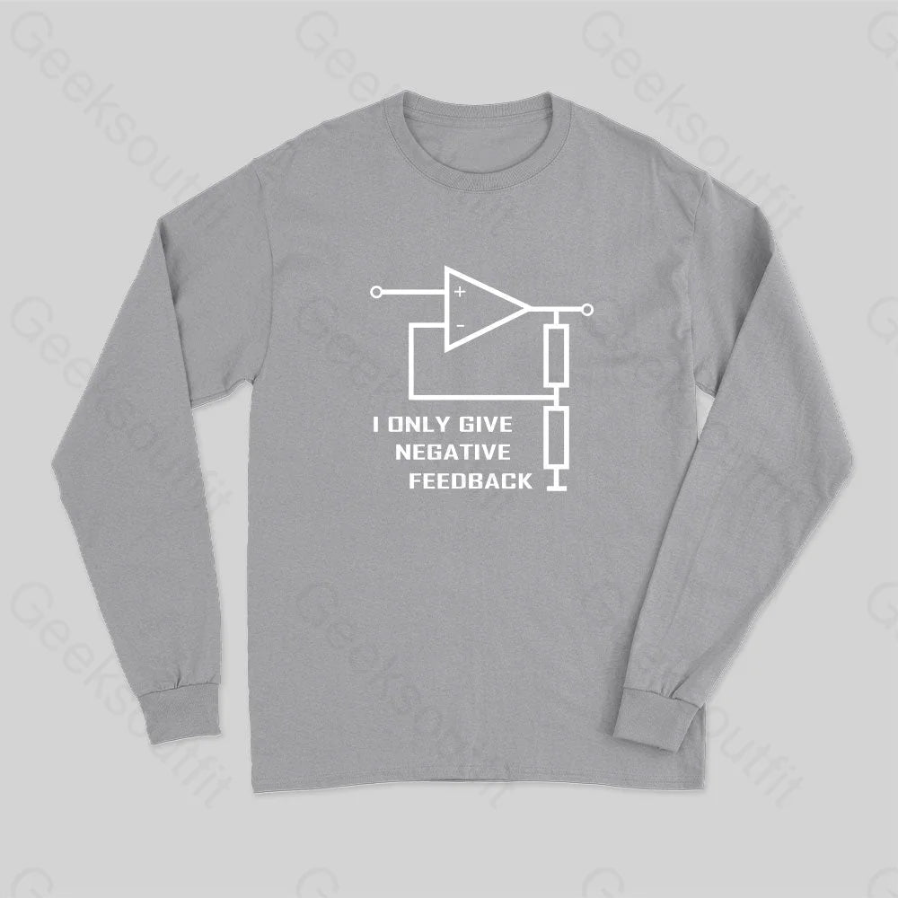 Electrical Engineer Operational Amplifier Long Sleeve T-Shirt Grey / S