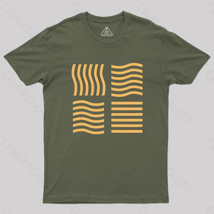 Elemental Stones Geek T-Shirt Army Green / S