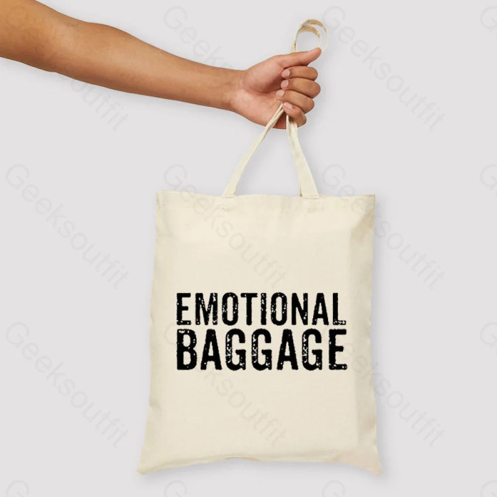 Emotional Baggage Unisex Tote Bag Beige