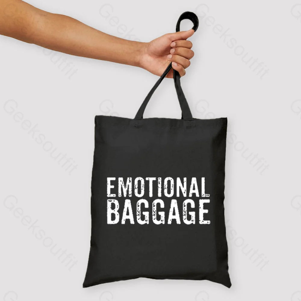 Emotional Baggage Unisex Tote Bag Black