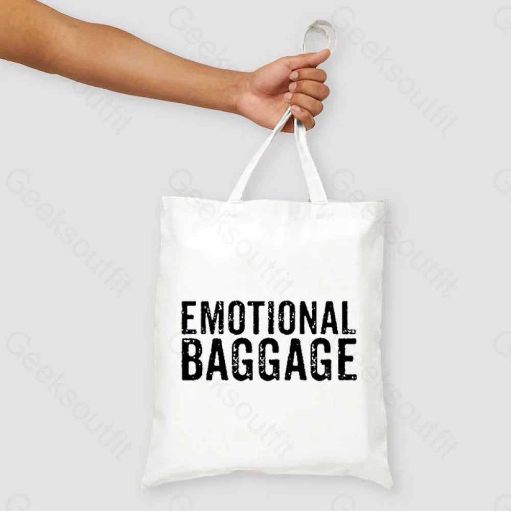 Emotional Baggage Unisex Tote Bag White