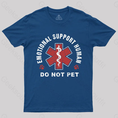 Emotional Support Human T-Shirt Navy / S