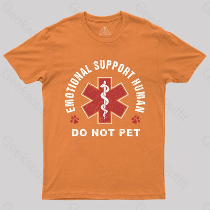 Emotional Support Human T-Shirt Orange / S