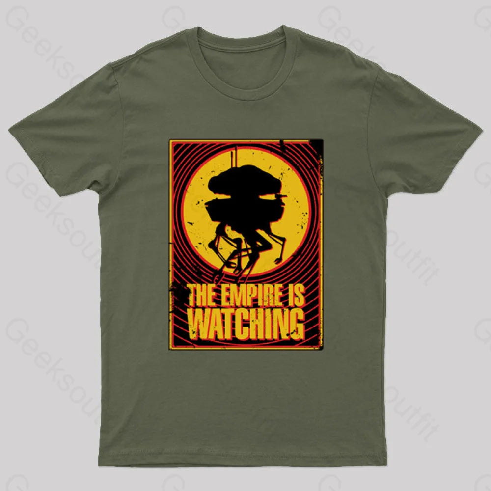 Empire Is Watching Probe Droid T-Shirt Army Green / S