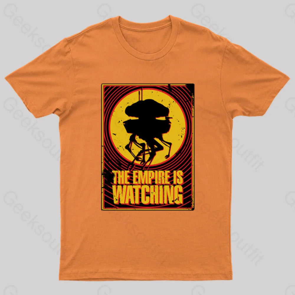 Empire Is Watching Probe Droid T-Shirt Orange / S