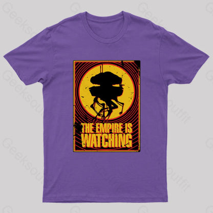 Empire Is Watching Probe Droid T-Shirt Purple / S