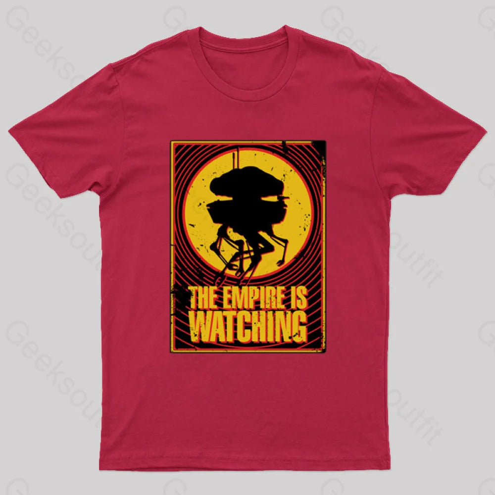 Empire Is Watching Probe Droid T-Shirt Red / S