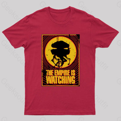 Empire Is Watching Probe Droid T-Shirt Red / S