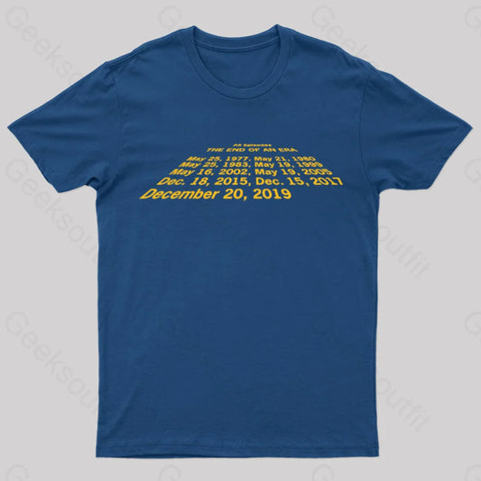 End Of An Era Geek T-Shirt Navy / S