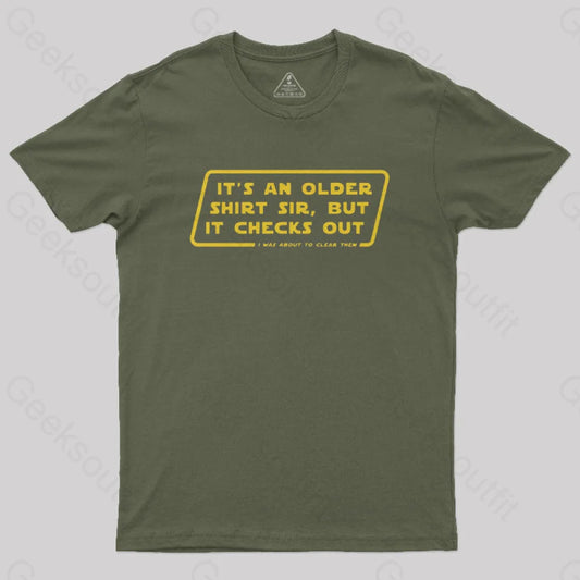 Endor Access Nerd T-Shirt Army Green / S