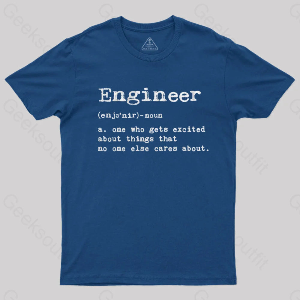 Engineer Definition Nerd T-Shirt Navy / S