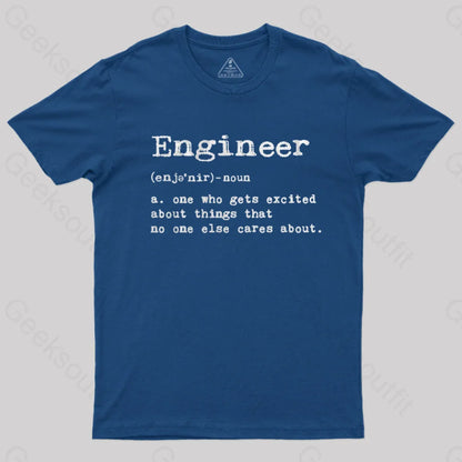 Engineer Definition Nerd T-Shirt Navy / S