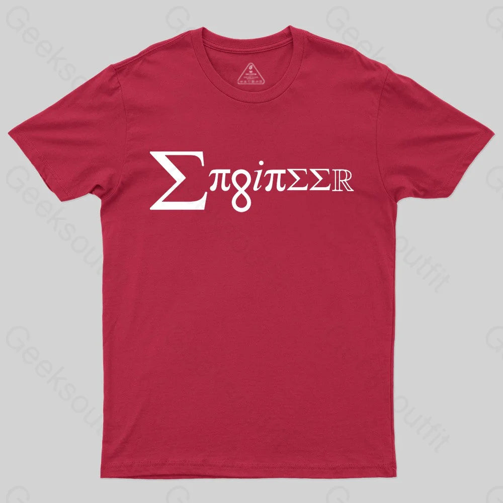 Engineer Geek T-Shirt Red / S