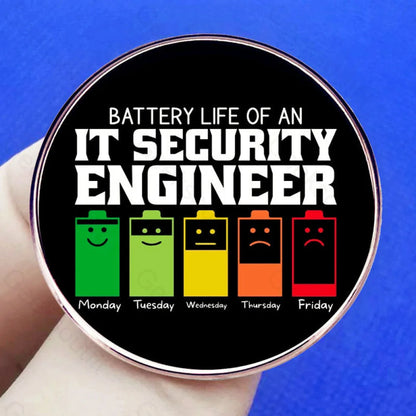 Engineer Social Battery Pins