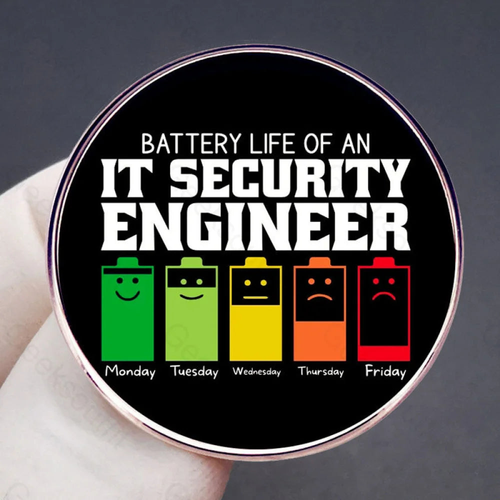 Engineer Social Battery Pins