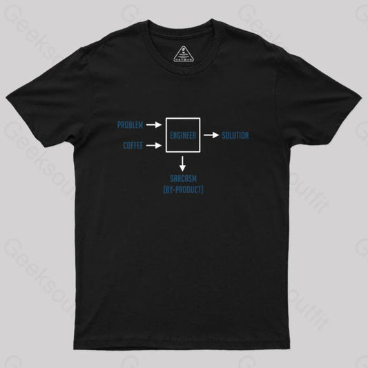 Engineering Sarcasm By-Product Essential T-Shirt Black / S