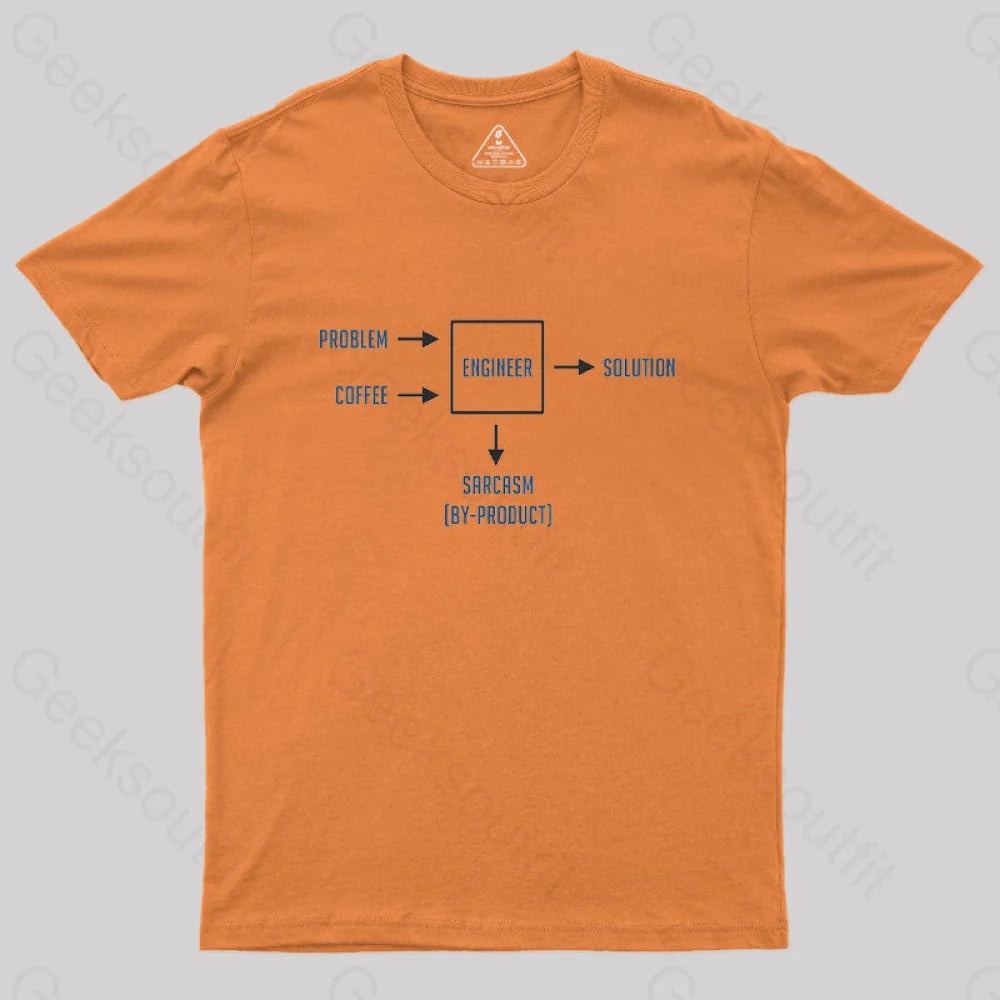 Engineering Sarcasm By-Product Essential T-Shirt Orange / S