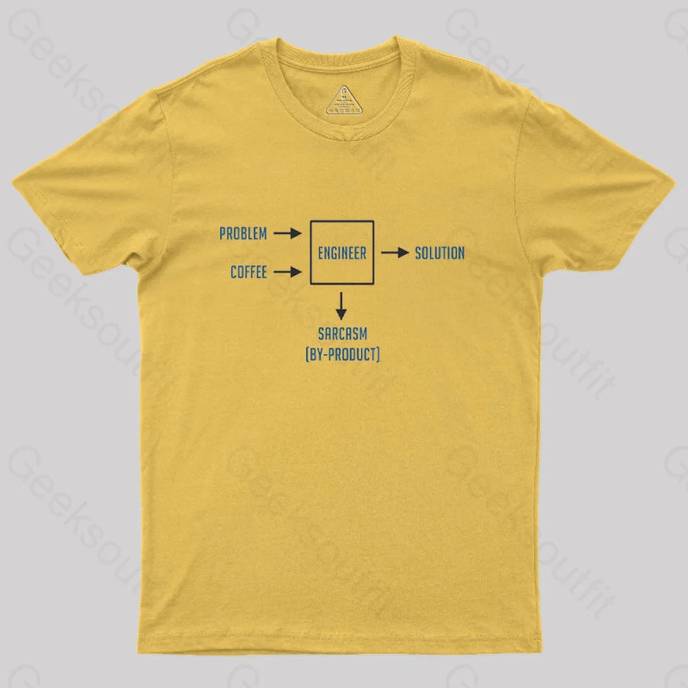 Engineering Sarcasm By-Product Essential T-Shirt Yellow / S