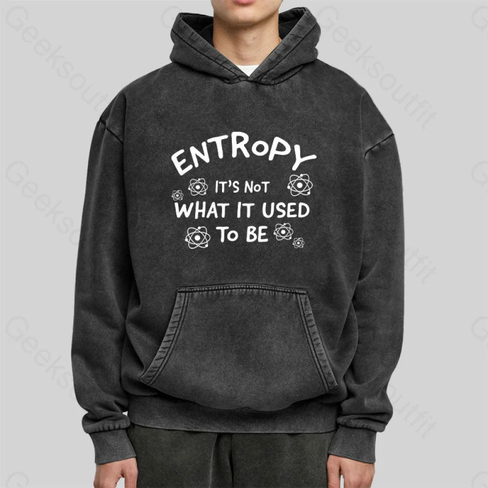 Entropy Its Not What Used To Be Washed Hoodie