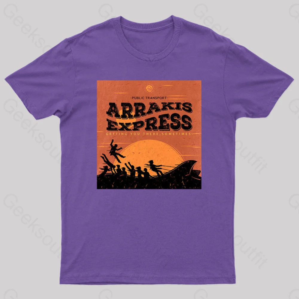 Eraschi Express Nerd T-Shirt Purple / S