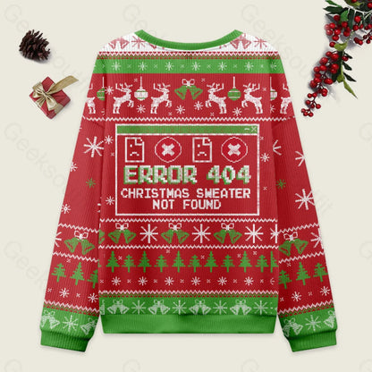 Error 404 Not Found Ugly Christmas Sweater Men’s Style-S