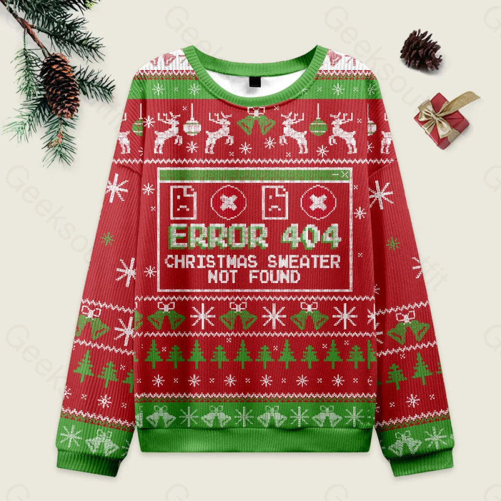 Error 404 Not Found Ugly Christmas Sweater