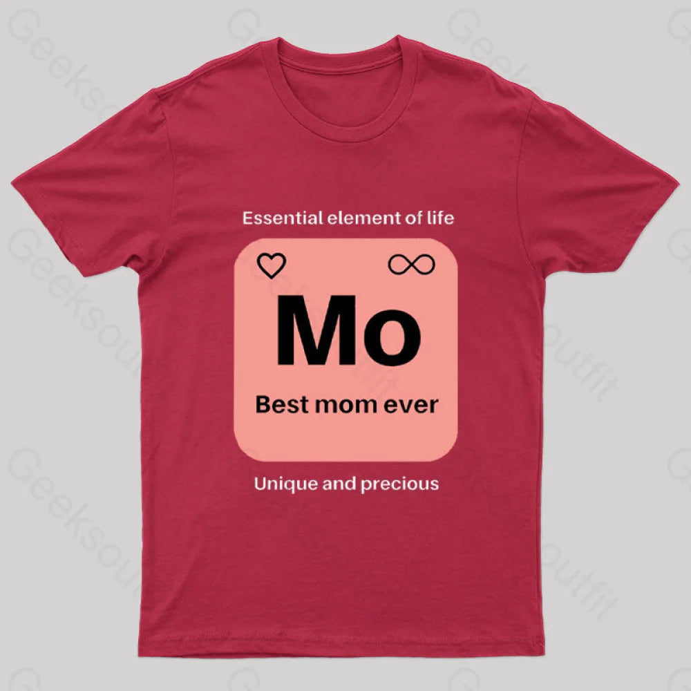 Essential Element Of Life Nerd T-Shirt Red / S