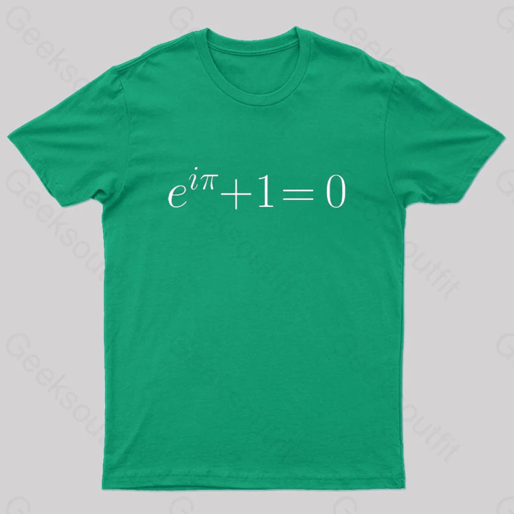 Euler’s Identity Nerd T-Shirt Green / S