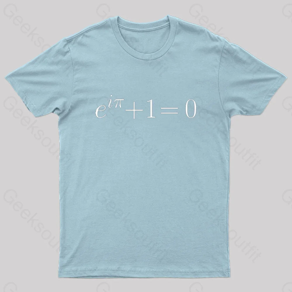 Euler’s Identity Nerd T-Shirt Light Blue / S