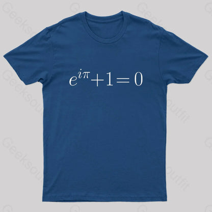 Euler’s Identity Nerd T-Shirt Navy / S