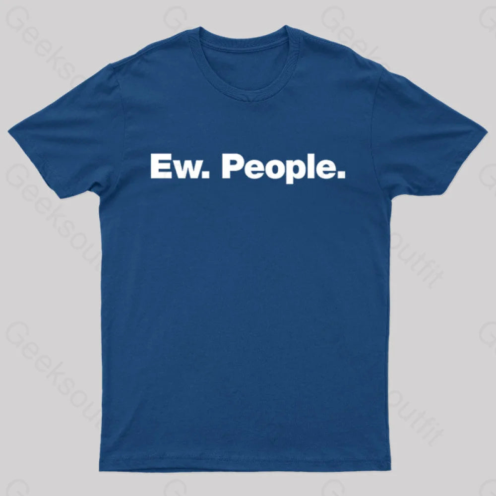 Ew People Geek T-Shirt Navy / S