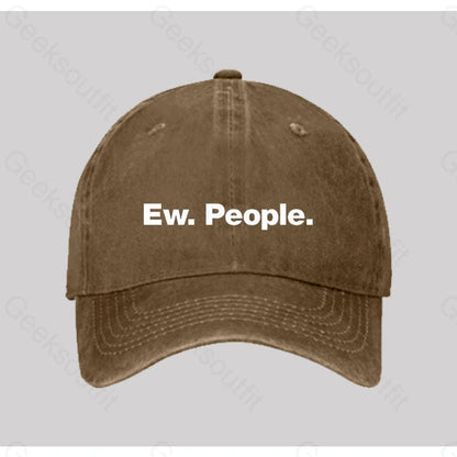 Ew. People Washed Vintage Baseball Cap Natural