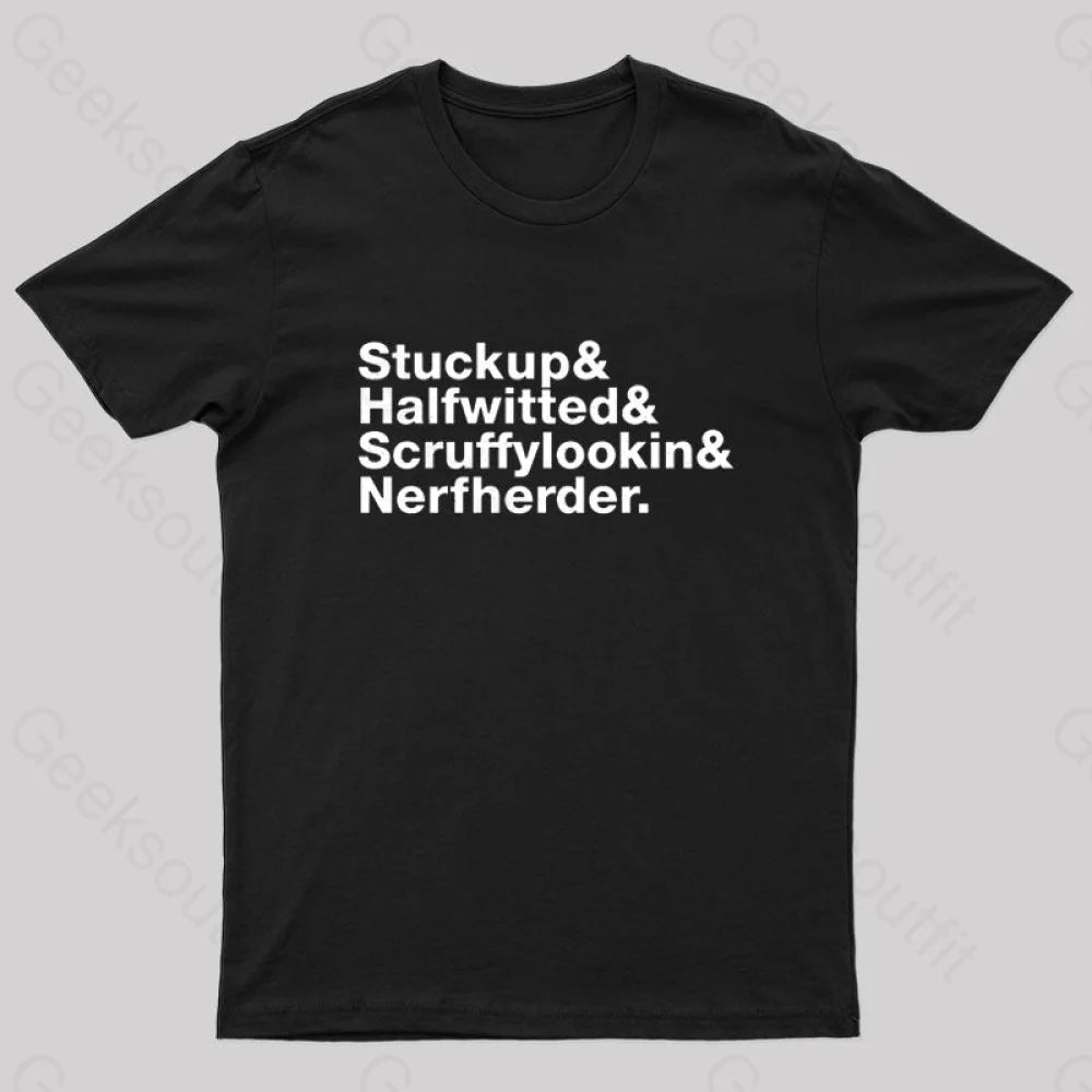 Experimental Scoundrel Nerd T-Shirt Black / S