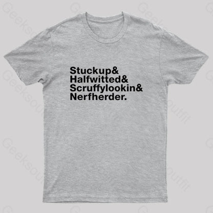 Experimental Scoundrel Nerd T-Shirt Grey / S