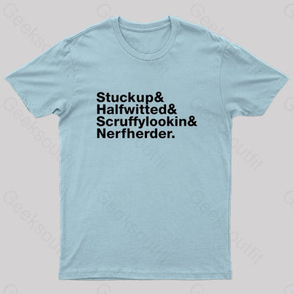 Experimental Scoundrel Nerd T-Shirt Light Blue / S