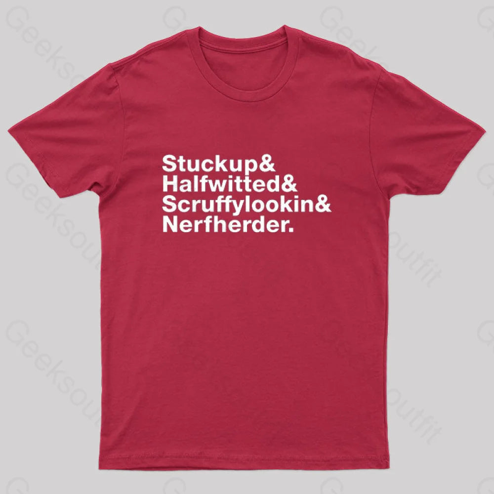 Experimental Scoundrel Nerd T-Shirt Red / S