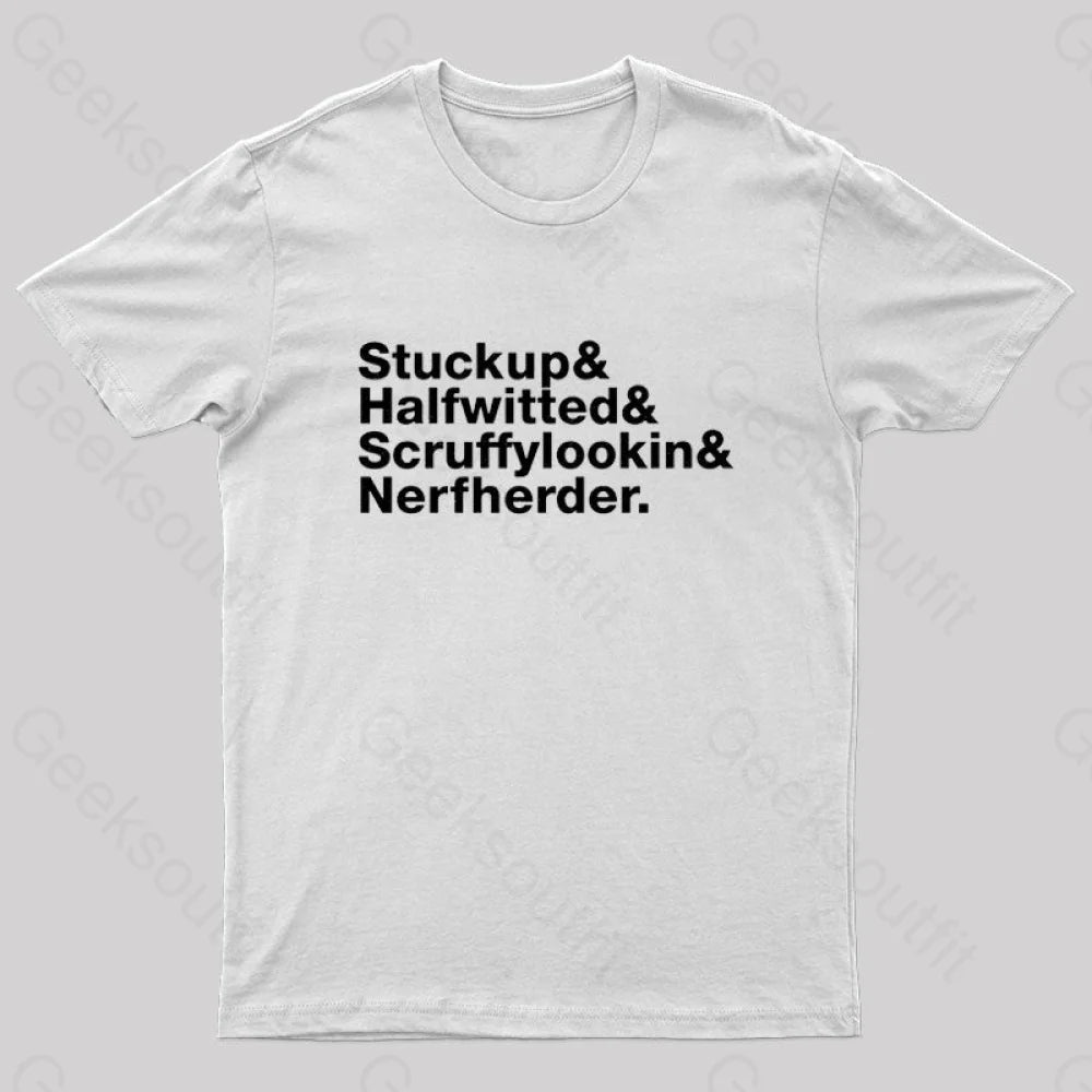 Experimental Scoundrel Nerd T-Shirt White / S