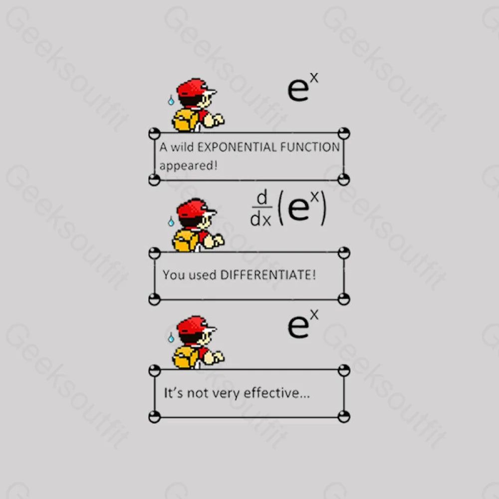 Exponential Adventure: Battle Of Differentials T-Shirt