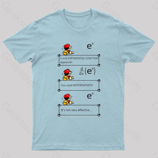 Exponential Adventure: Battle Of Differentials T-Shirt Light Blue / S