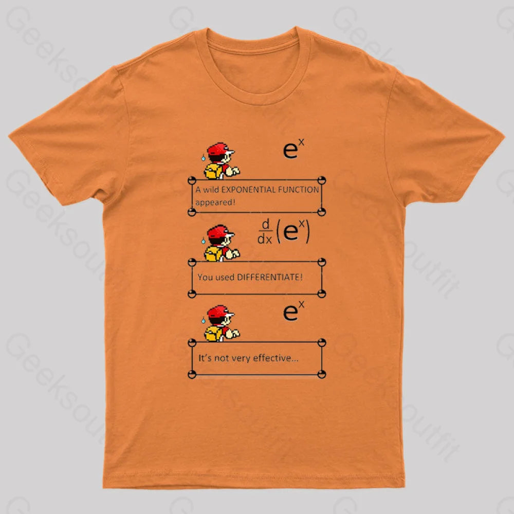 Exponential Adventure: Battle Of Differentials T-Shirt Orange / S