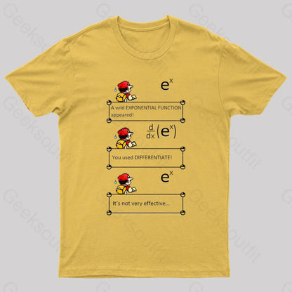 Exponential Adventure: Battle Of Differentials T-Shirt Yellow / S