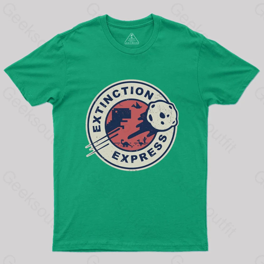 Extinction Express T-Shirt Green / S